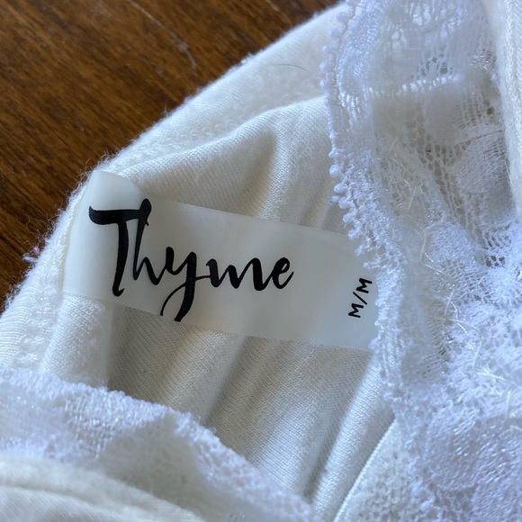 Maternity Thyme White tank - Picture 2 of 2